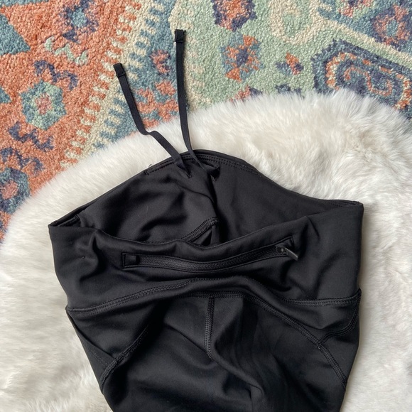 Nike dri fit black crop legging mesh cutouts xs athletic workout pant athleisure - Picture 9 of 13